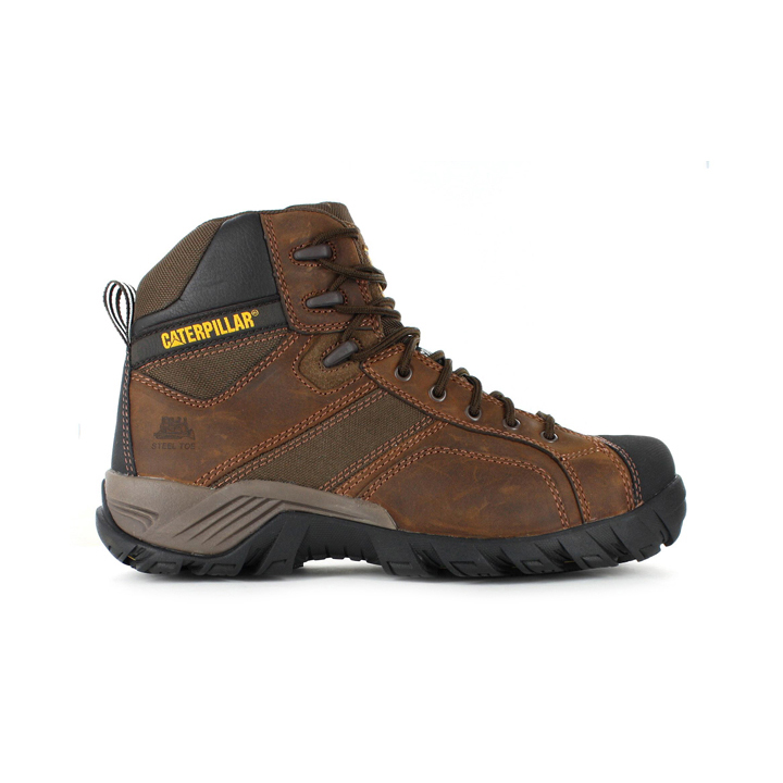 Men's Caterpillar Argon Zip St Work Boots Brown Ireland SBFU57184